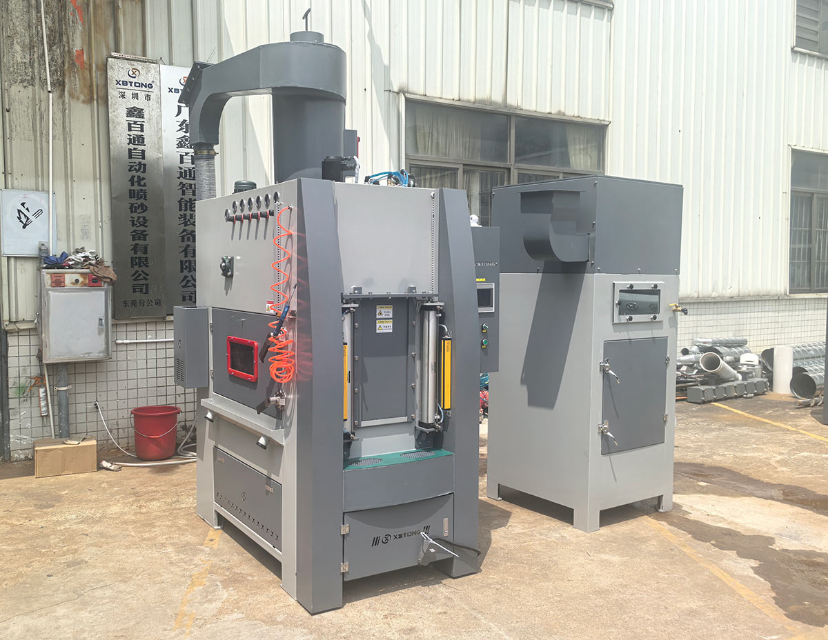 深圳百超噴砂機生產廠家制造的轉盤式自動噴砂機實拍圖片 深圳百超噴砂機生產廠家制造的轉盤式自動噴砂機實拍圖片