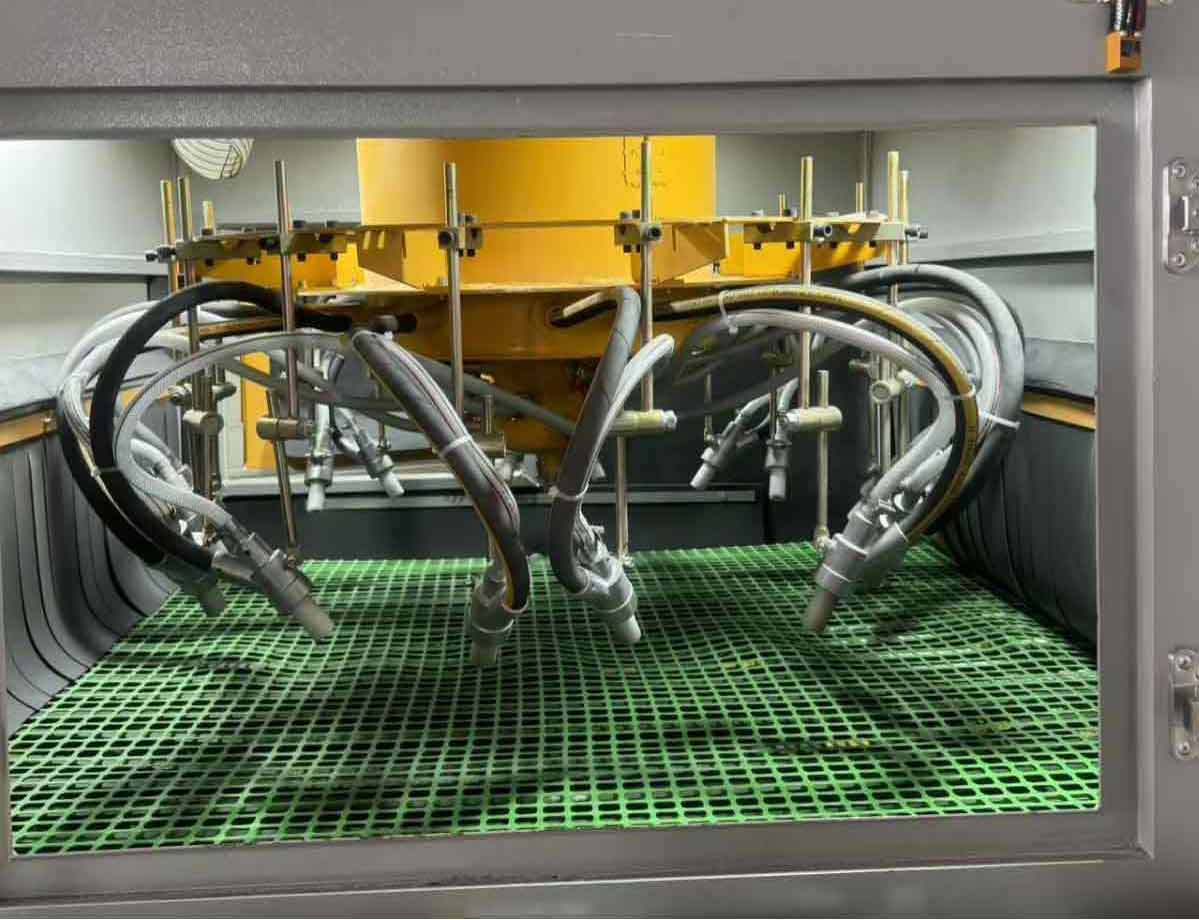 深圳百超機械輸送式自動噴砂機噴砂槍實拍圖