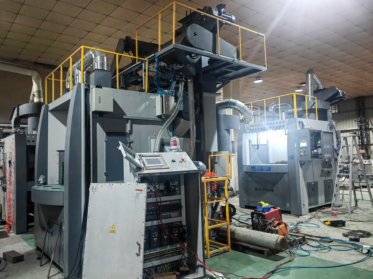 深圳百超廠家生產的轉盤式拋丸機產品實拍圖片