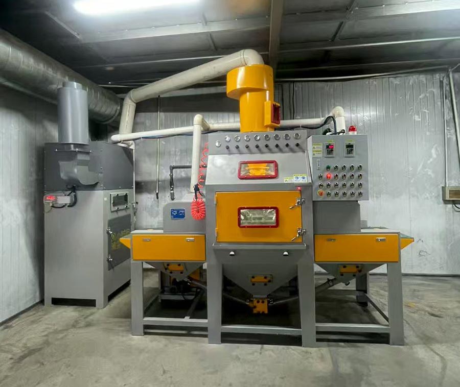 深圳百超機(jī)械輸送式自動(dòng)噴砂機(jī)設(shè)備