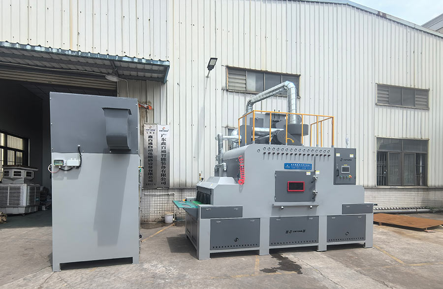 深圳百超機械輸送式自動噴砂機