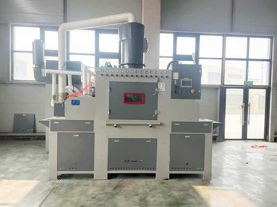 深圳百超機械輸送式自動噴砂機實拍圖片