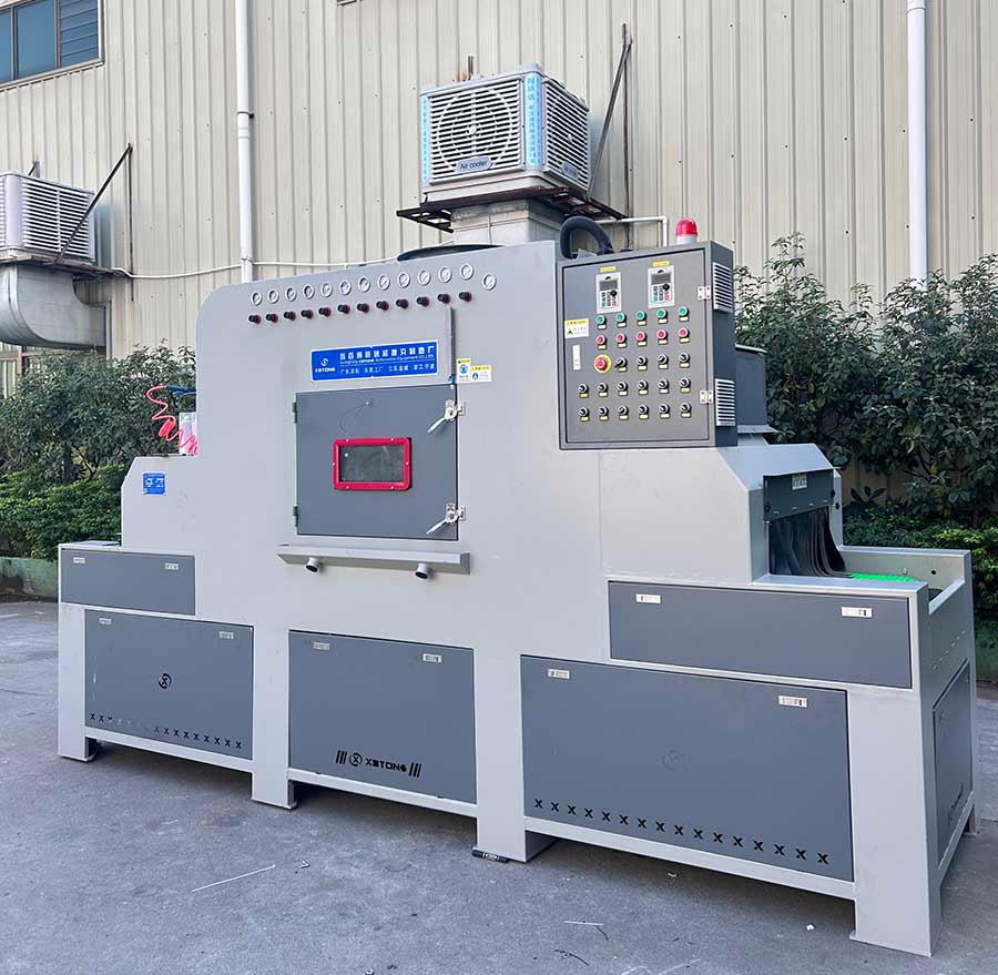 深圳百超機械輸送式自動噴砂機